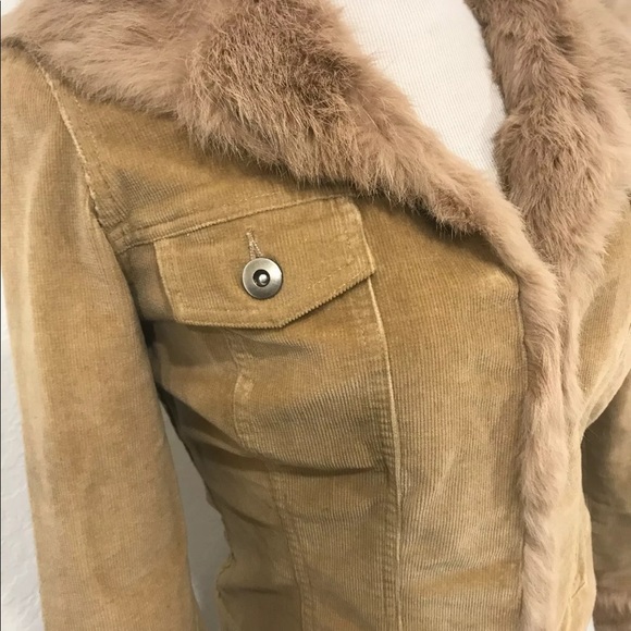 SHERI BODELL genuine rabbit fur XS brown coat - Picture 6 of 8